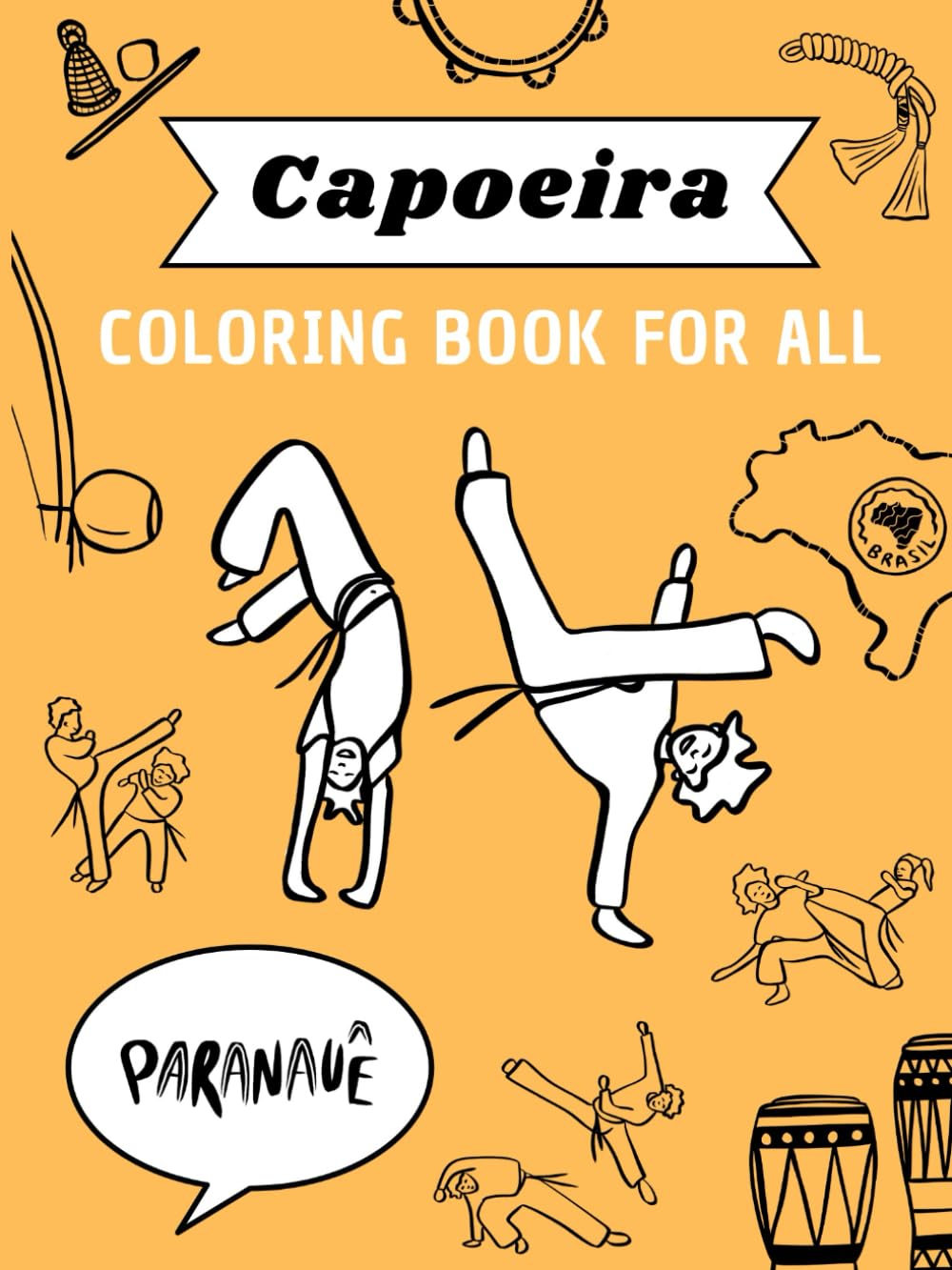 Capoeira - Coloring Book For All (Brasil)