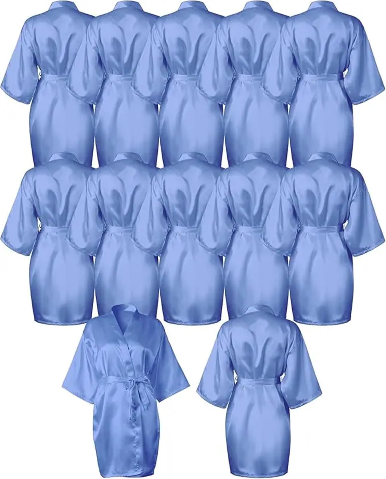 Bride Bridesmaid Robes 12 Pcs Robes for Women Silky Bride Bridesmaids Robe Lightweight Short Satin for Wedding Bridal