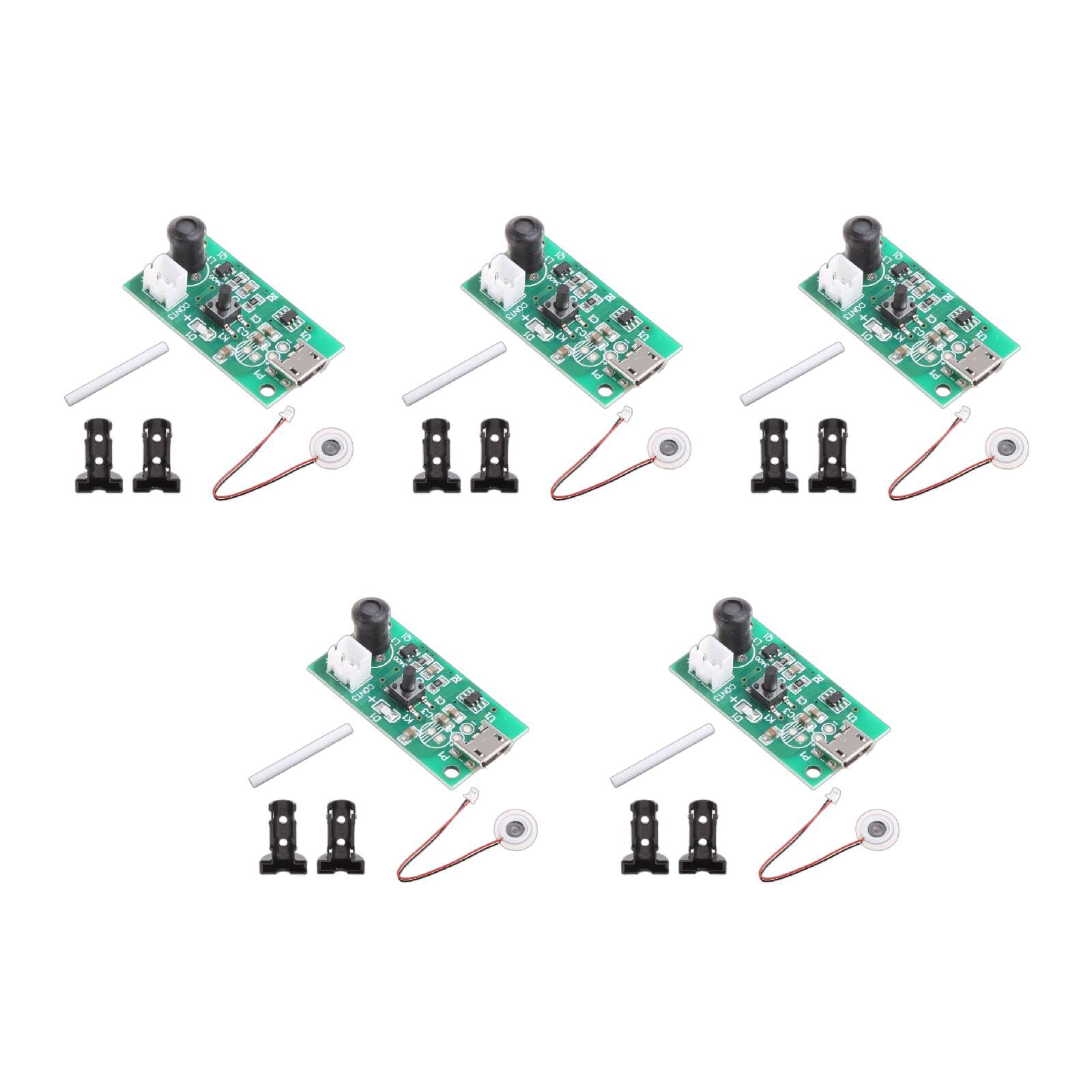 5V USB Humidifier Ceramics Discs & Circuit Board Replacement Atomizer Circuit Board Driver Atomization Discs Humidifier Kit