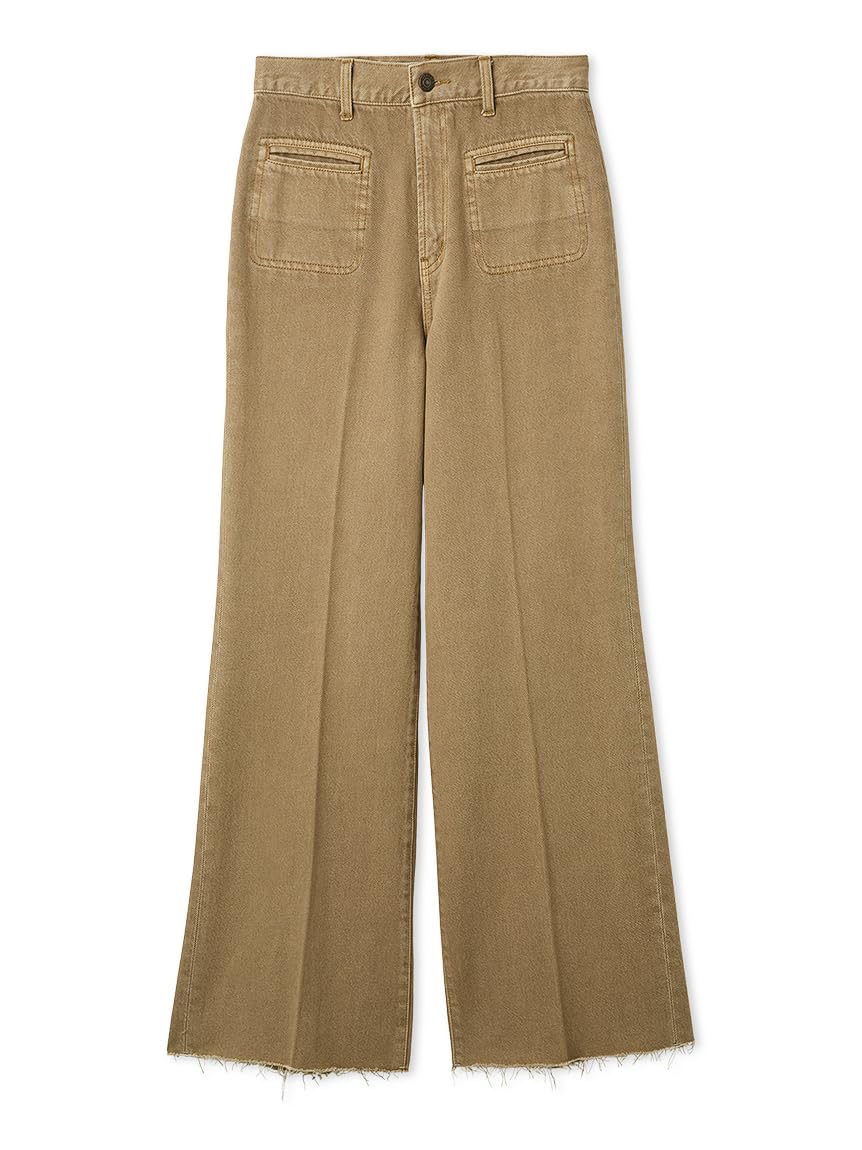 Amazon | [ミラオーウェン] 【MILA PANTS】玉縁ポケットセミフレア