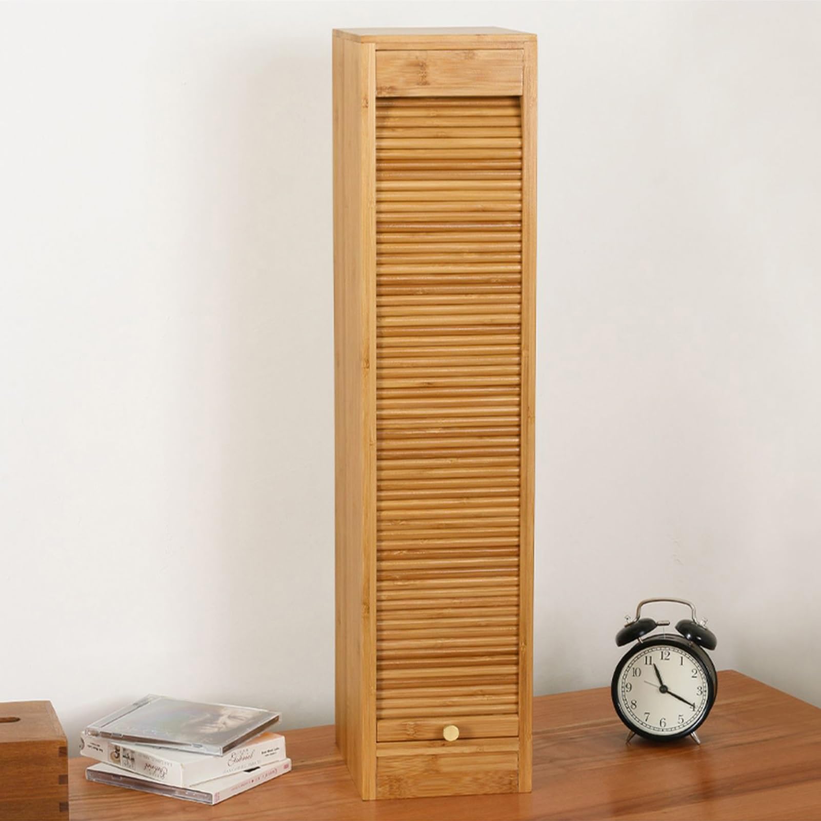 Amazon.com: SOBS Desktop CD Organizer Rack Natural Bamboo CD