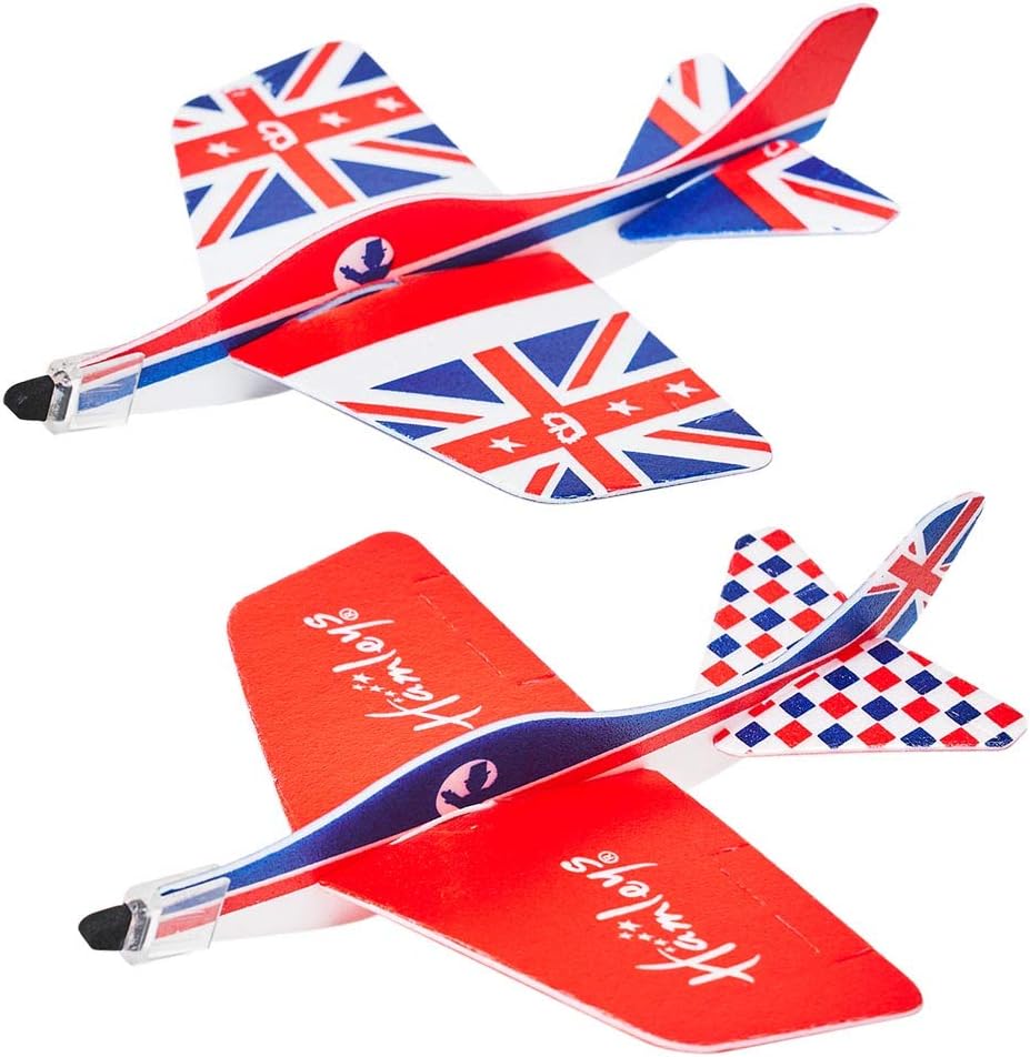 Hamlleys Union Jack Hand Gliders, Set of 2, Toys for Boys and Girls, kids Toy, Age 3 + years