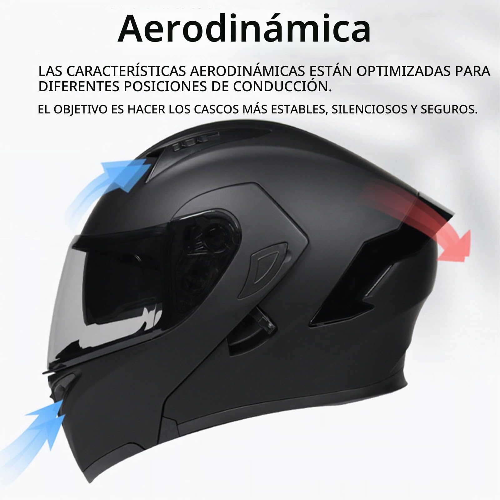 Casco Modular Moto Bluetooth con Doble Visera, con Micrófono para Respuesta Automática Casco de Moto Homologado ECE Adecuado para Hombre Mujer Adulto Capacete Moto M-XXL(55-62CM)