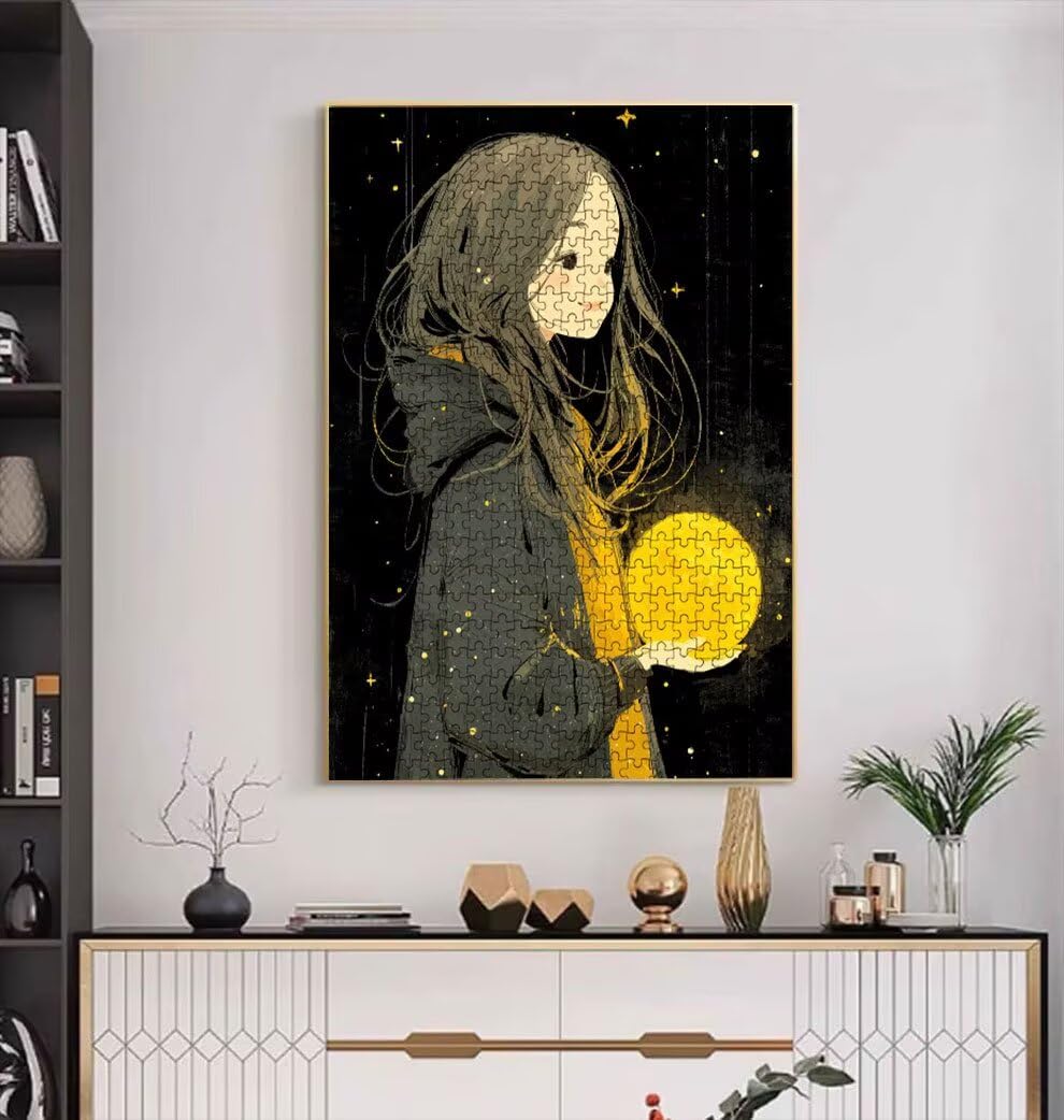 Dziewczynka Księżyc Dorośli Puzzle, Puzzle 4000, Puzzle Klasyczne BLQSBGA7-360 | Wyzwanie Zagadki, Gry Logiczne Cała Rodzina, Stres, Wystrój Domu Miłośnicy Puzzle