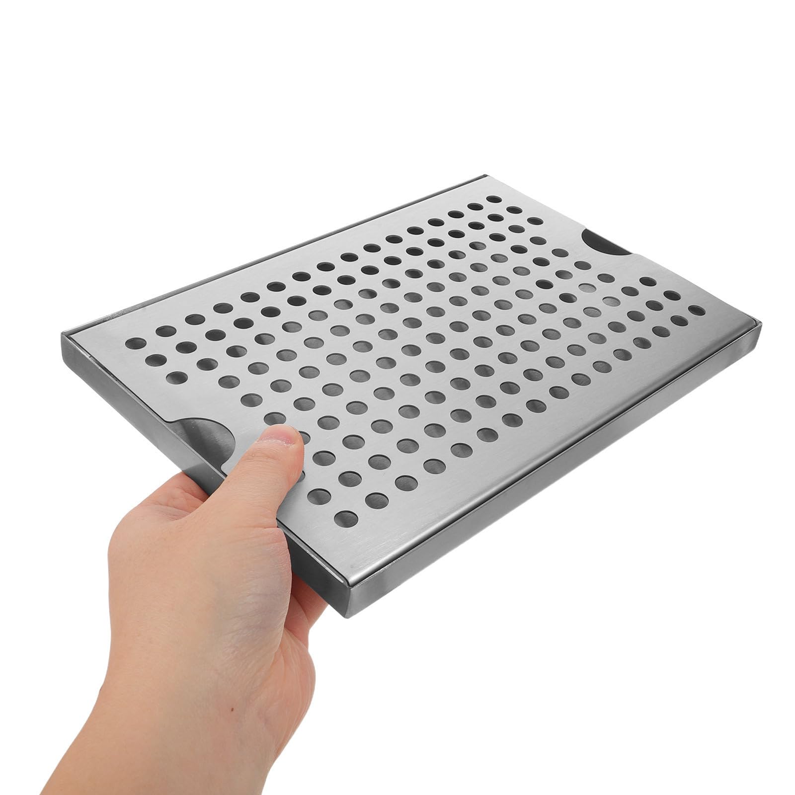 Vaschetta Raccogli Gocce a U in Acciaio Inox Argento
