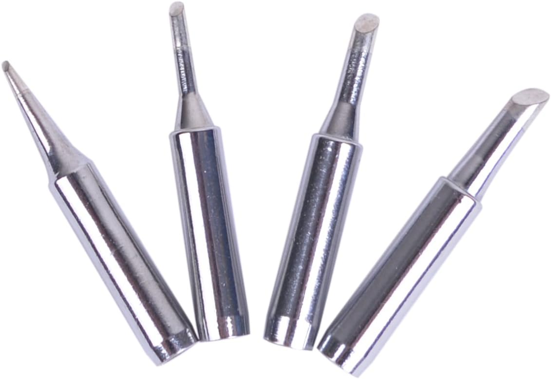 10pcs+Iron casing/lot Solder Iron Tip 900M-T For 936 SAIKE ATTEN AOYUE KADA Soldering Rework Station Iron
