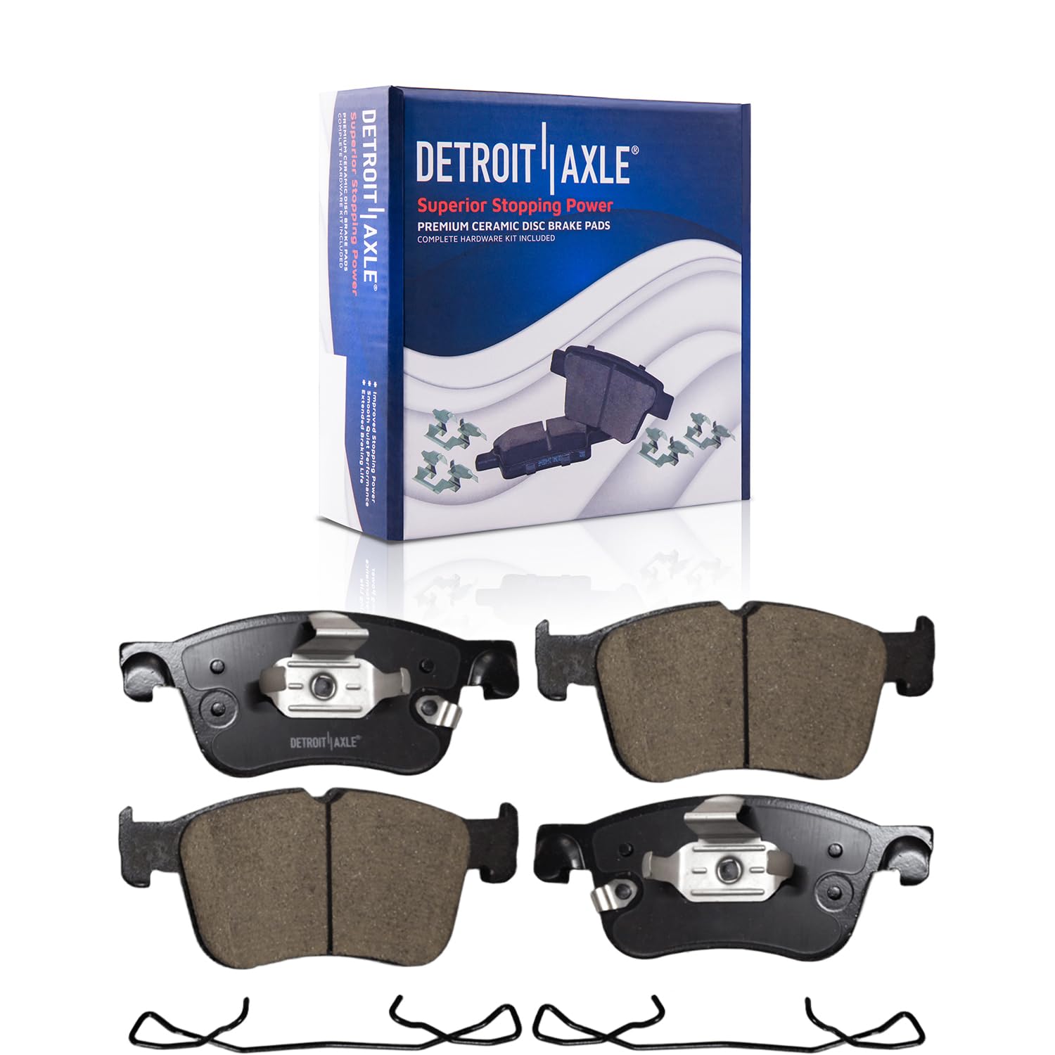 Detroit Axle Front Ceramic Brake Pads