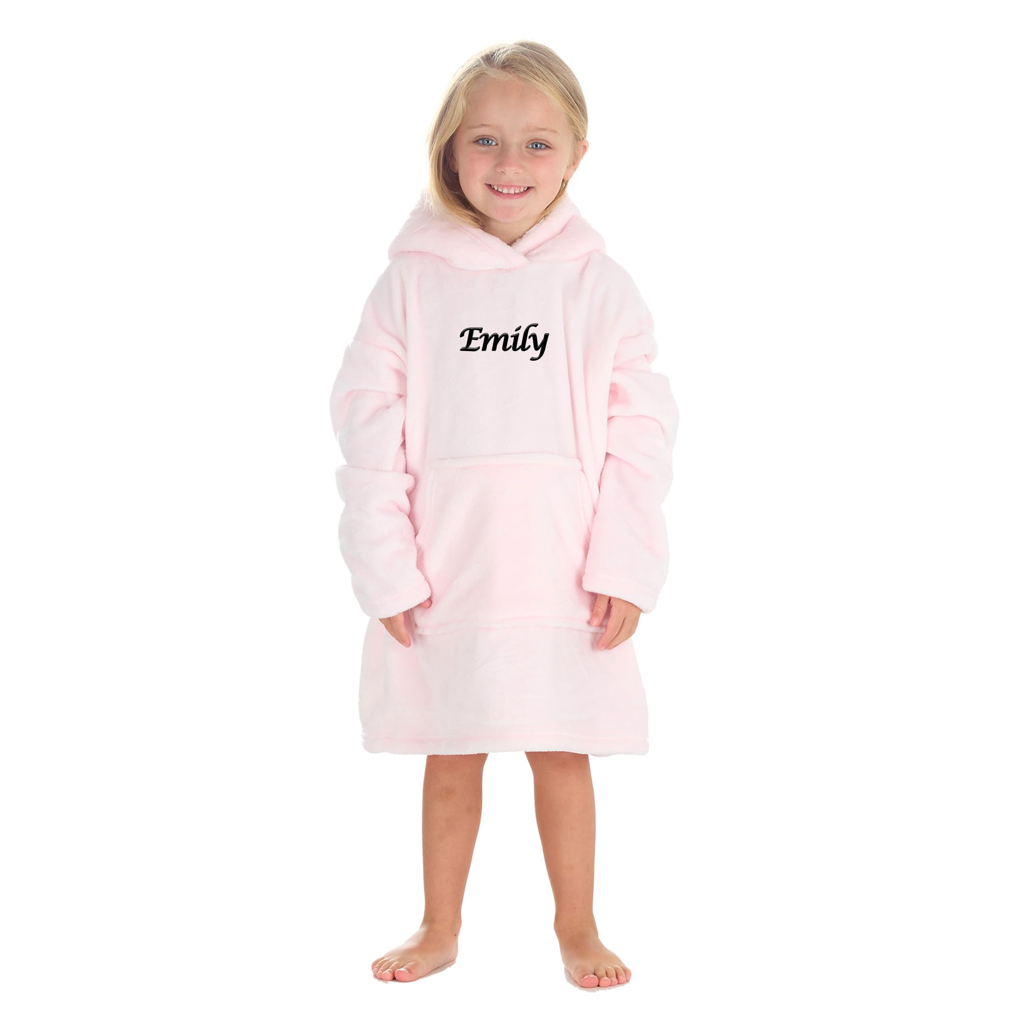 Kids Fluffy Snuggle Hoodie Personalised Kids Oversized Hoodie