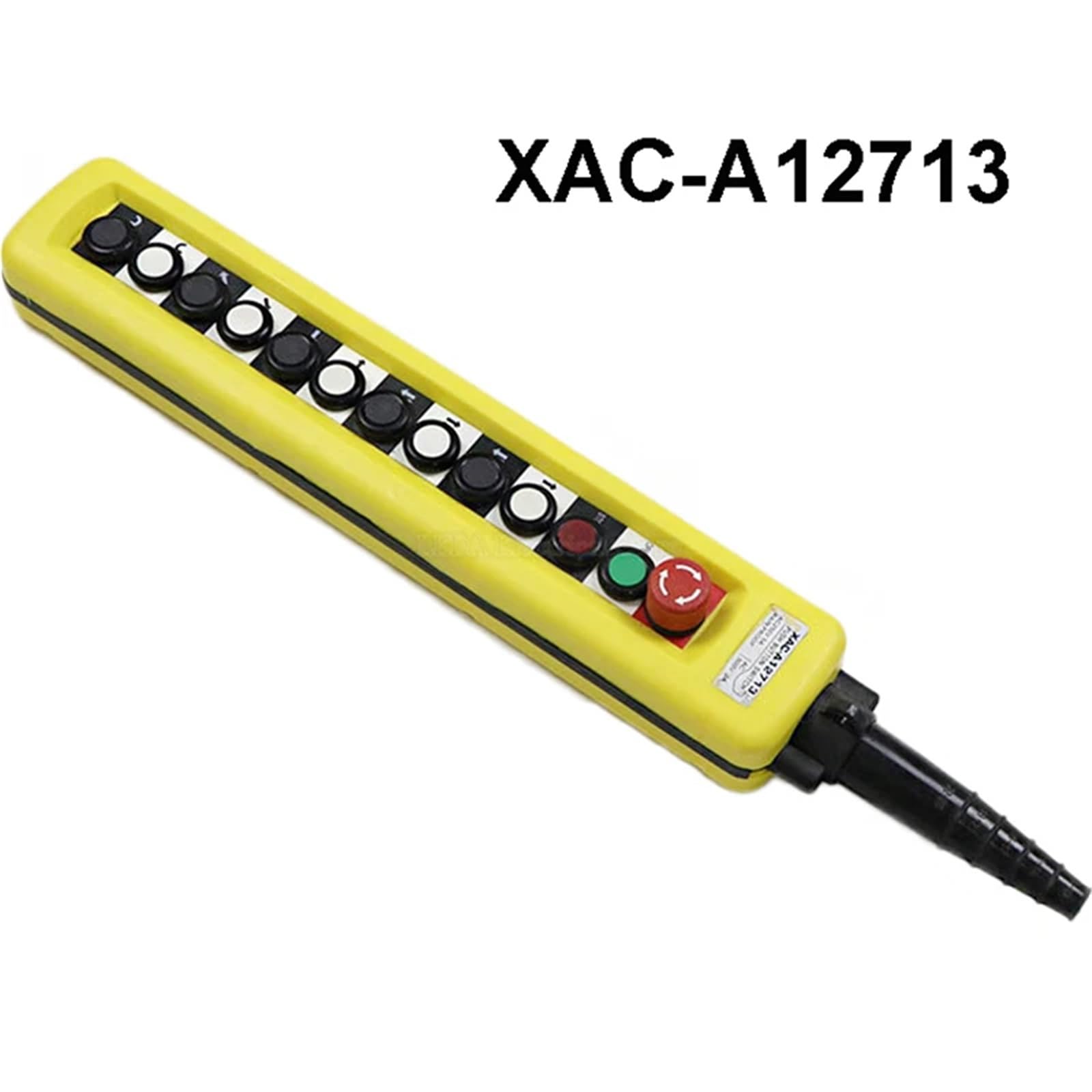 1 Uds XAC-A12713 caja de interruptor de Control de botón de grúa tipo a prueba de lluvia for polipasto arriba abajo izquierda derecha parada de emergencia amarillo