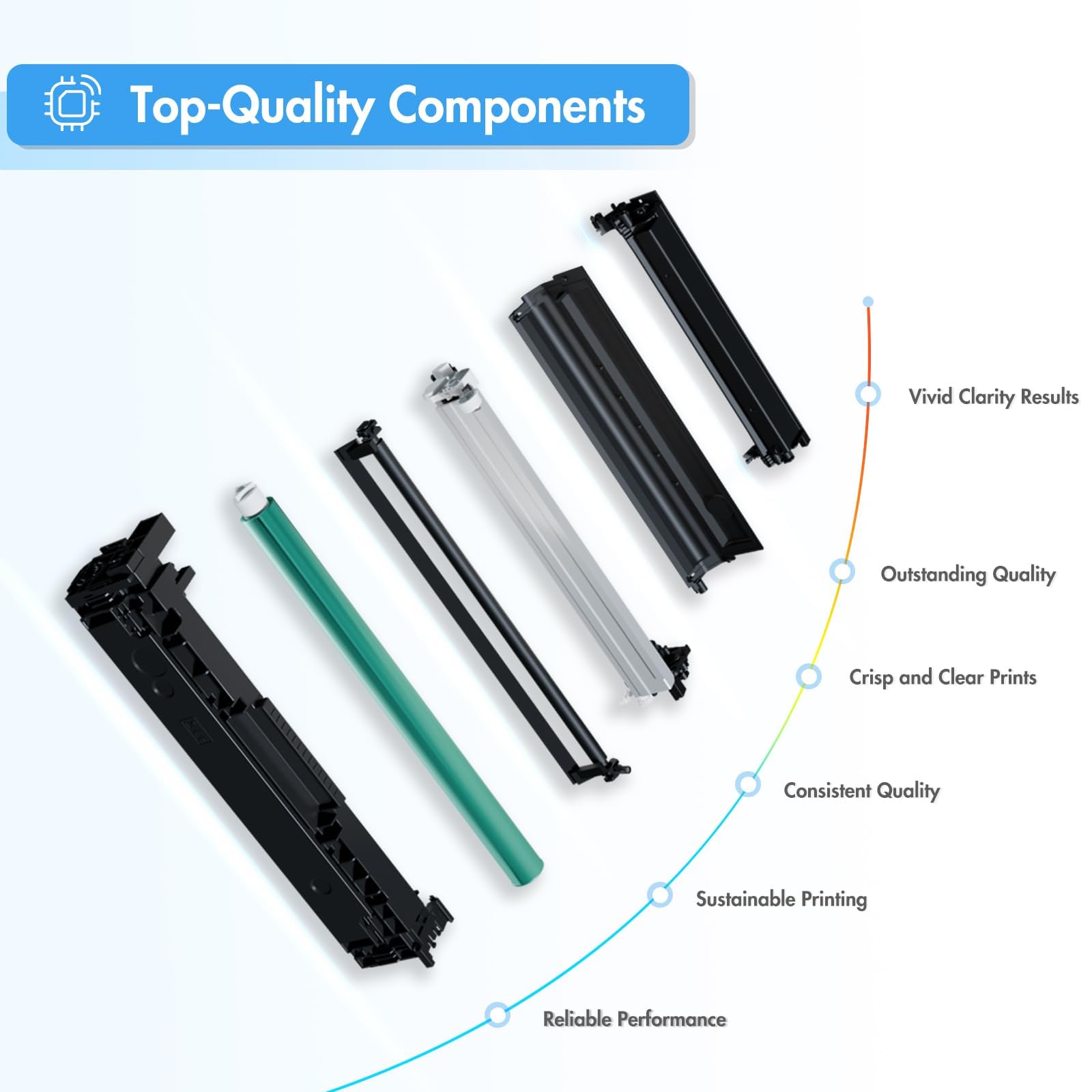 Amazon.com: TRUE IMAGE 055H 055 Toner Cartridge Replacement for