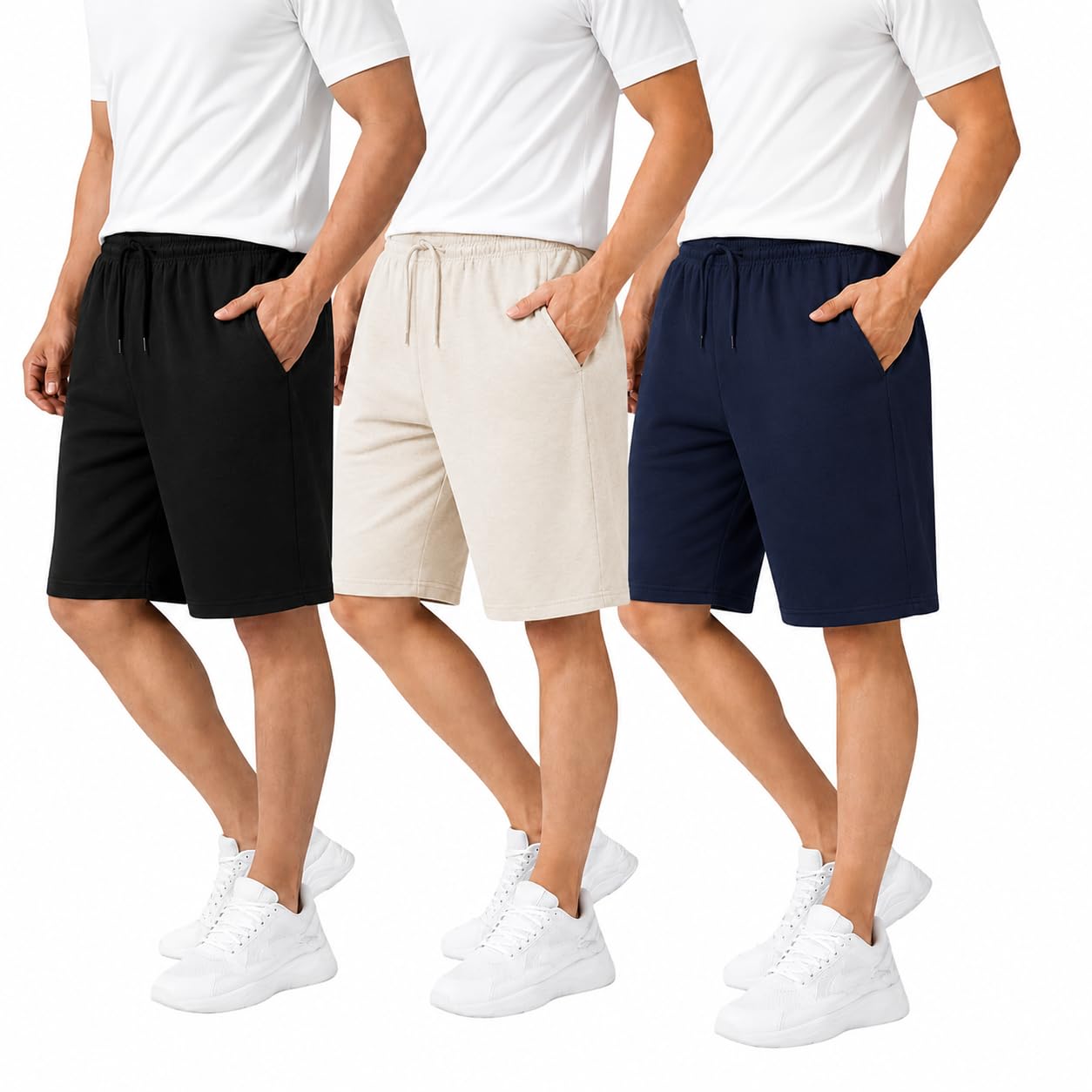 Men Shorts | Cotton Shorts | Knee Length and Comfortable | Combo Pack of 3-picture-19