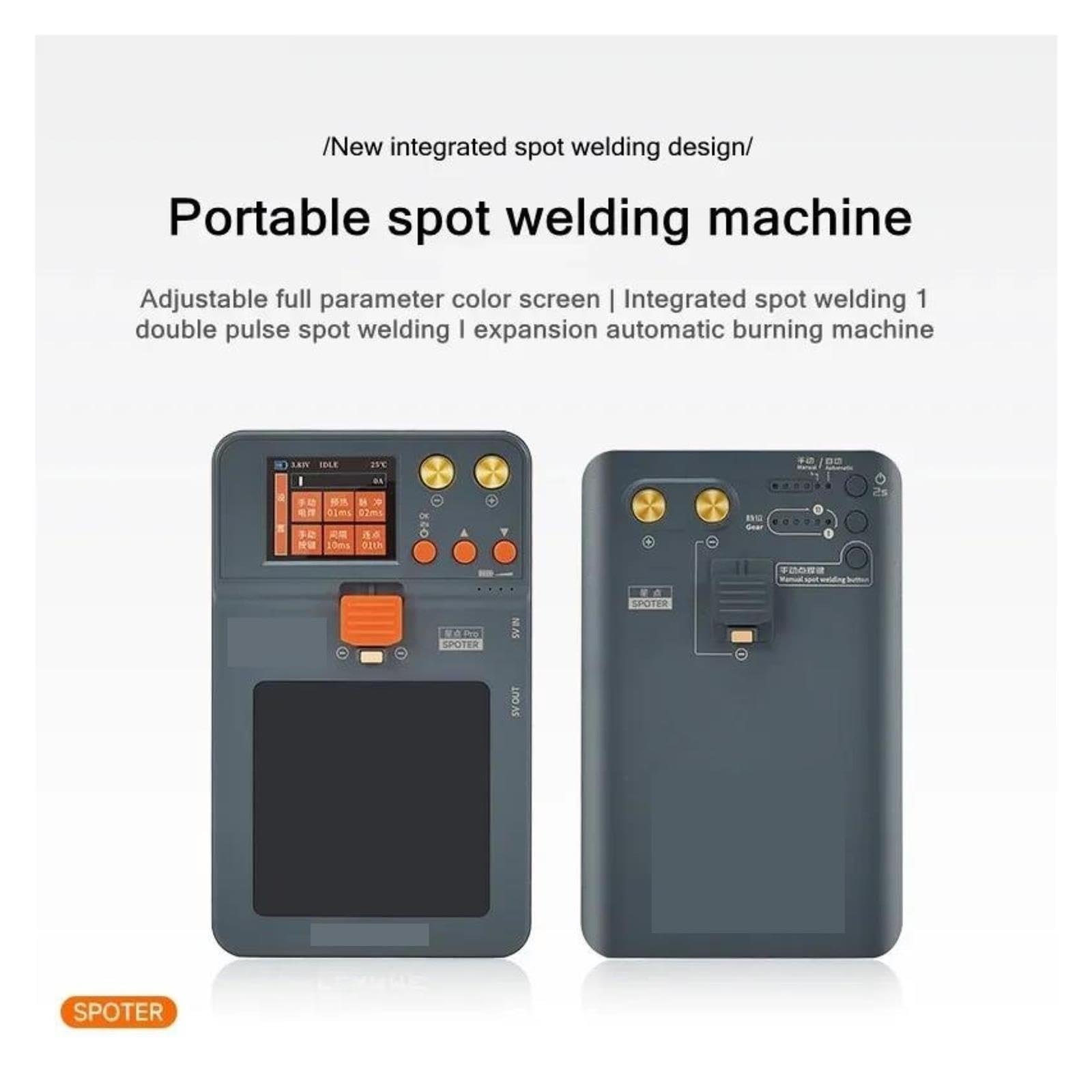 Poste de Soudure, Soudeur par points Portable intégré pour la réparation de feuilles Nickel cellules batterie téléphone, 1 paquet