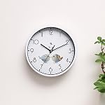 NUOVO 8 Horloge murale ronde de pouce Silent & Horloge murale rétro non pliante operated for Living Room Chambre Cuisine Enfants Room(20 cm/ 8")
