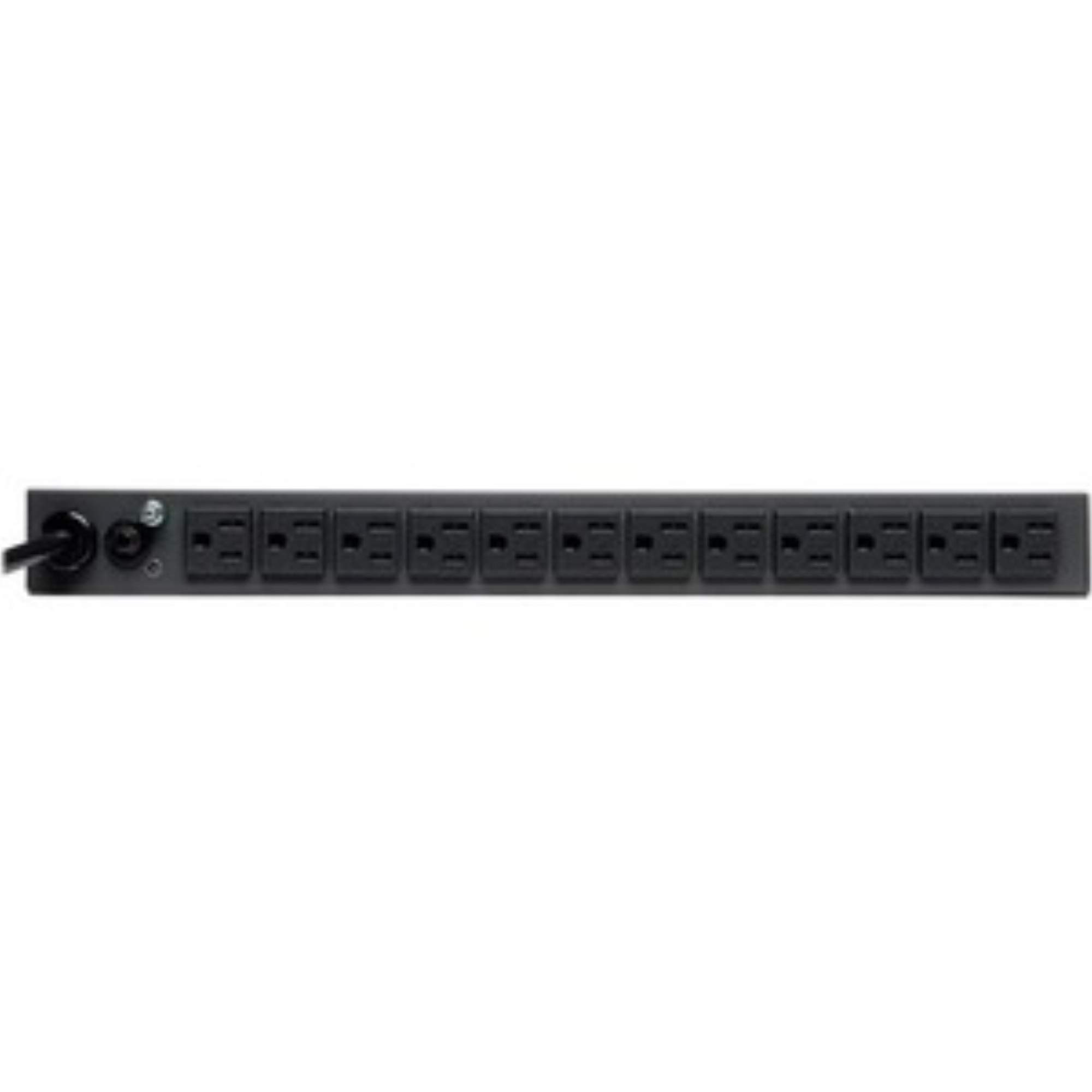 Tripp Lite Metered PDU, 15A, 13 Outlets (5-15R), 120V, 5-15P, 100-127V Input, 6 ft. Cord, 1U Rack-Mount Power (PDUMH15-6) Black