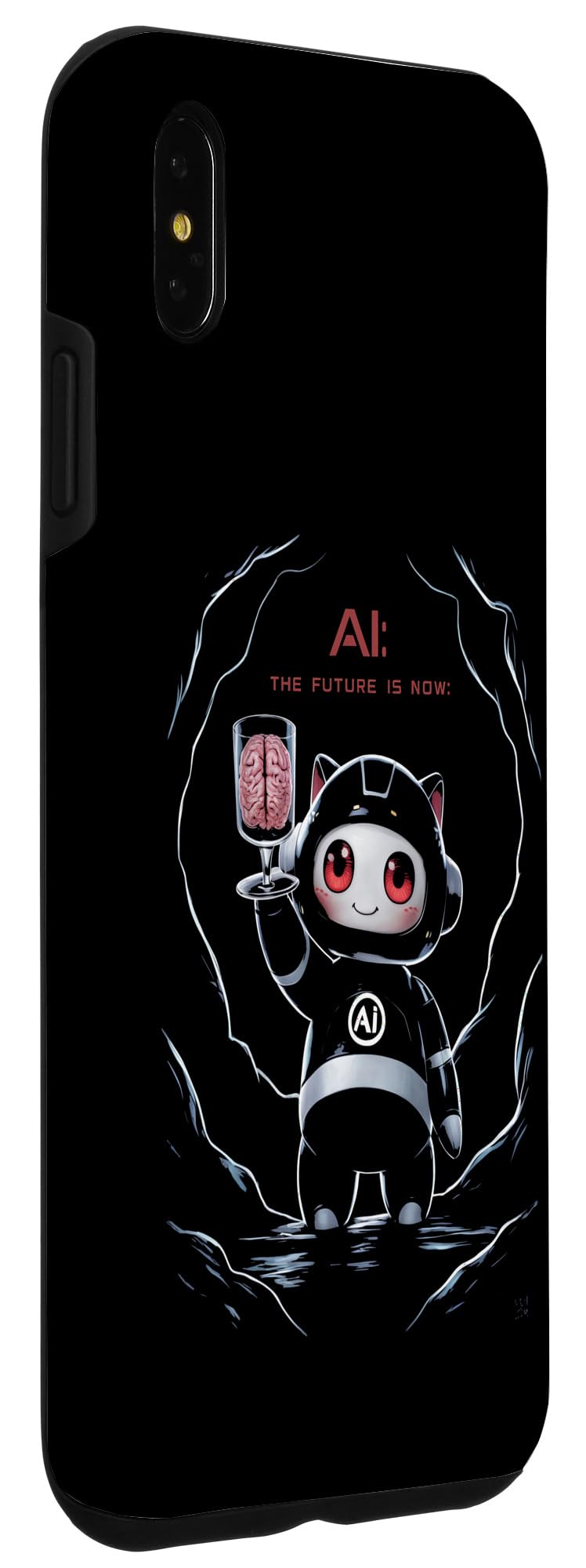 iPhone XS Max AI: The Future Is Now - Anime Robot with Human Brain Design Case - Image 3