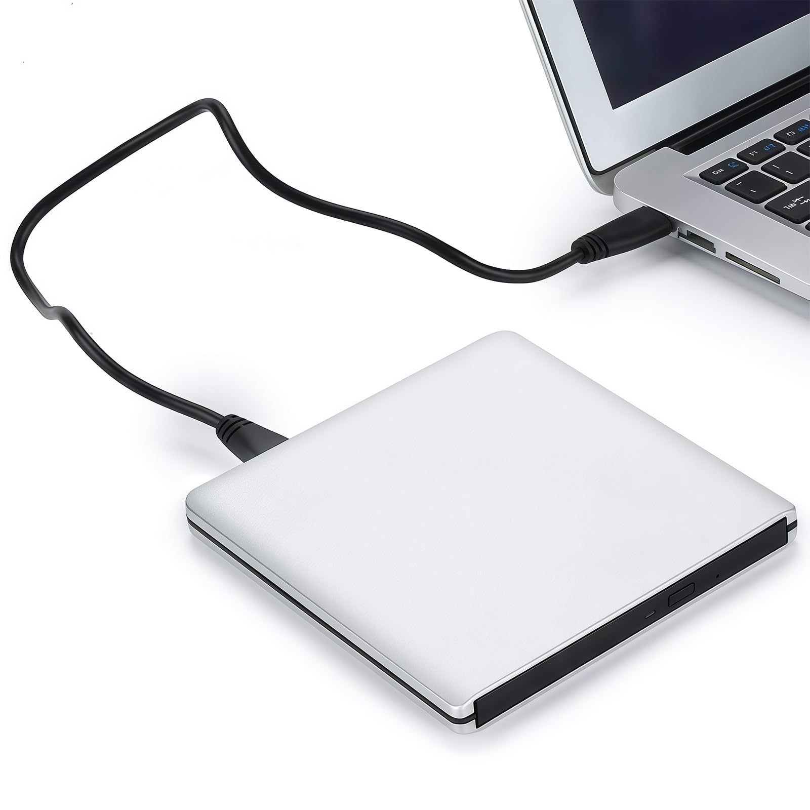 Graveurs de DVD Blu-Ray externes fins portables avec USB 3.0 pour ordinateur portable de bureau en aluminium externe BluRay Drive