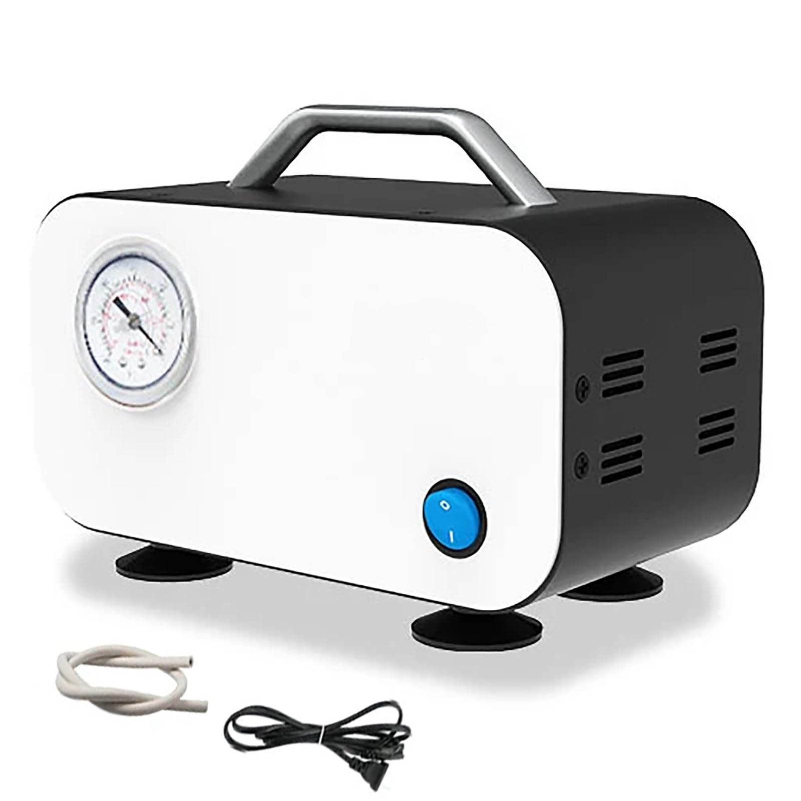 SNBGRYE Pompa per Vuoto A Membrana Senza Olio (10 20 30 L/min), Pompa di Filtrazione da Laboratorio A Pressione Negativa CC 12 V, Grado di Vuoto Finale: 0,075, 0,08, 0,085 Mpa,15L