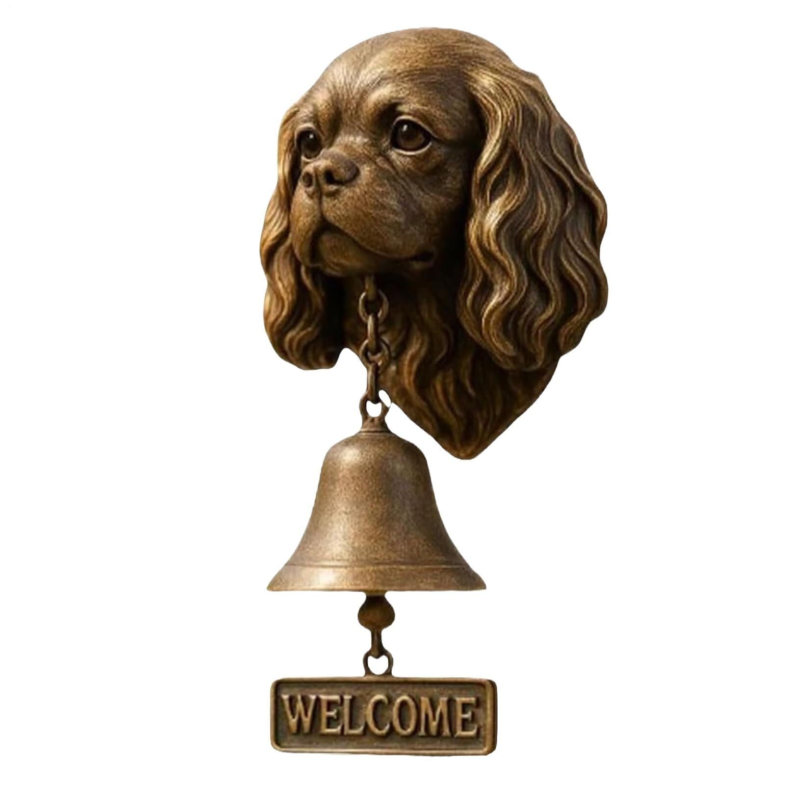 Funny Resin Dog Doorbell - French Bulldog Themed Door Bell - Welcome Garden Porch Decor - Original Gift for Pet Lovers (Charles)