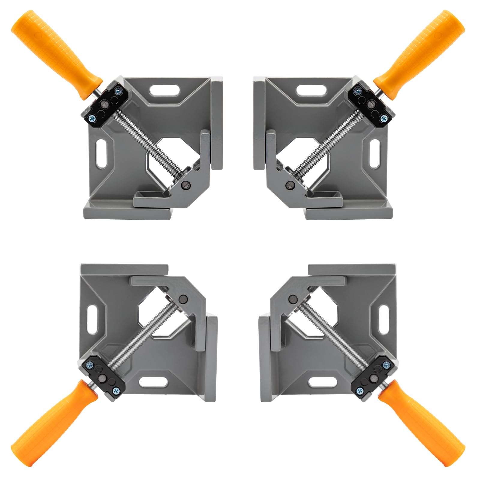 2 stuks hoekspanners, 90 graden hout, verstelbare hoekklem voor plaatdiktes van 2-26 mm, hoekklem met 250 N houdkracht, precisiehoekspanner voor schone hoeken, voor hobbyisten