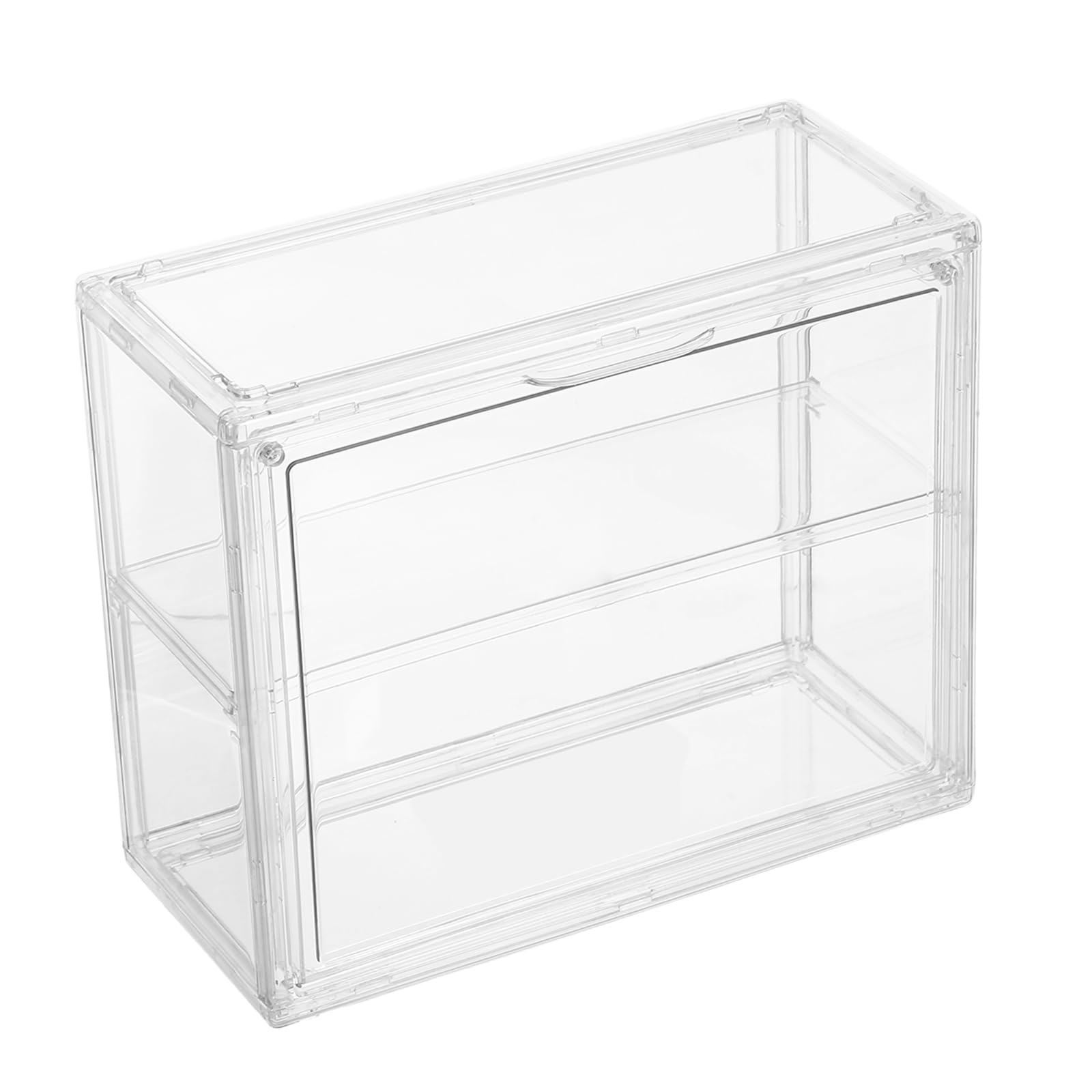 Outanaya Vitrina Acrílica Doble Capa para Réplicas de Coches y Aviones, Caja de Exhibición Transparente Antipolvo Alta Visibilidad para Oficina y Exposición