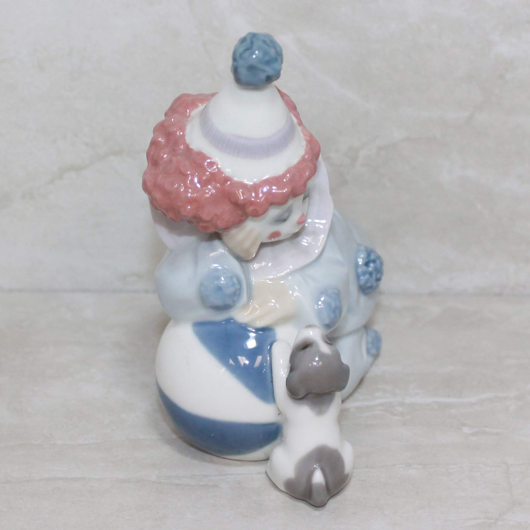 Amazon.co.jp: Lladro フィギュア 5278 ピエロ 子犬とボール付き