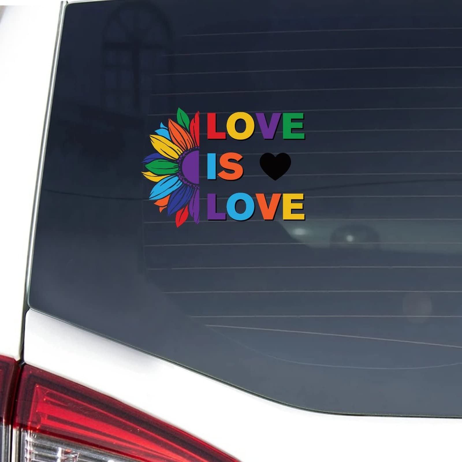 LGBT Pride - Pack Di 11 Adesivi Arcobaleno Per Auto, Laptop, Pareti - Love Is Love, Orgoglio Gay, Rimovibili - 4