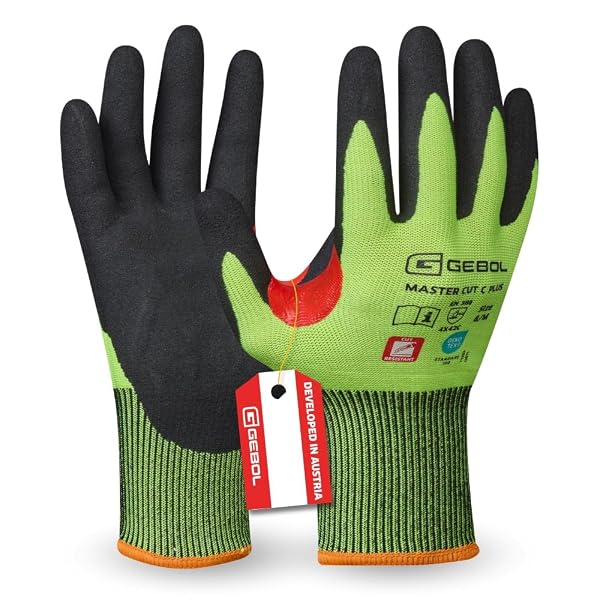 Gebol Master Cut C Plus Schnittschutzhandschuhe (Nitril-Beschichtung) Arbeitshandschuhe