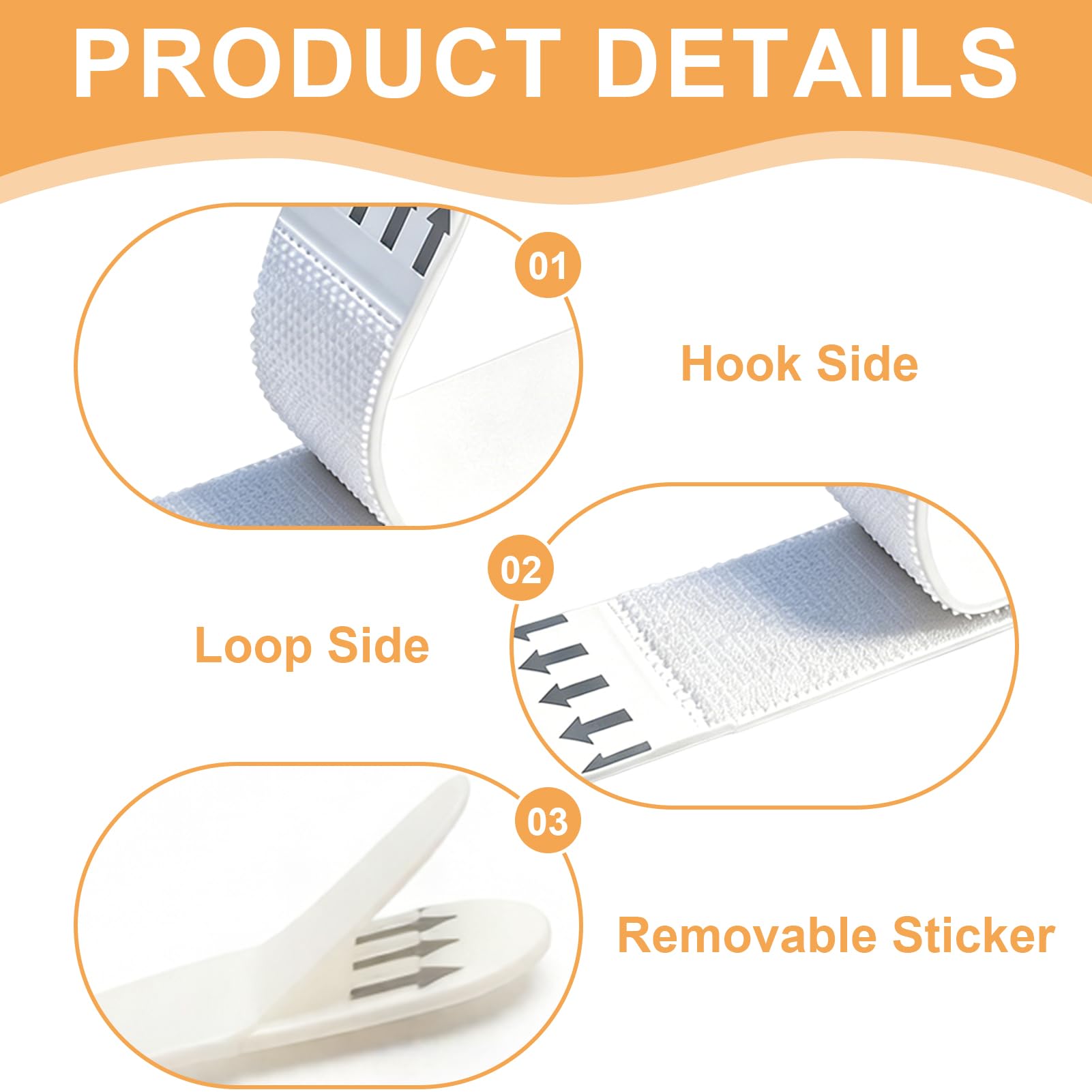 Languettes Accroche Tableaux, Fixation Sans Clou, Bandes Adhésives Double Face Amovibles, Retrait Propre