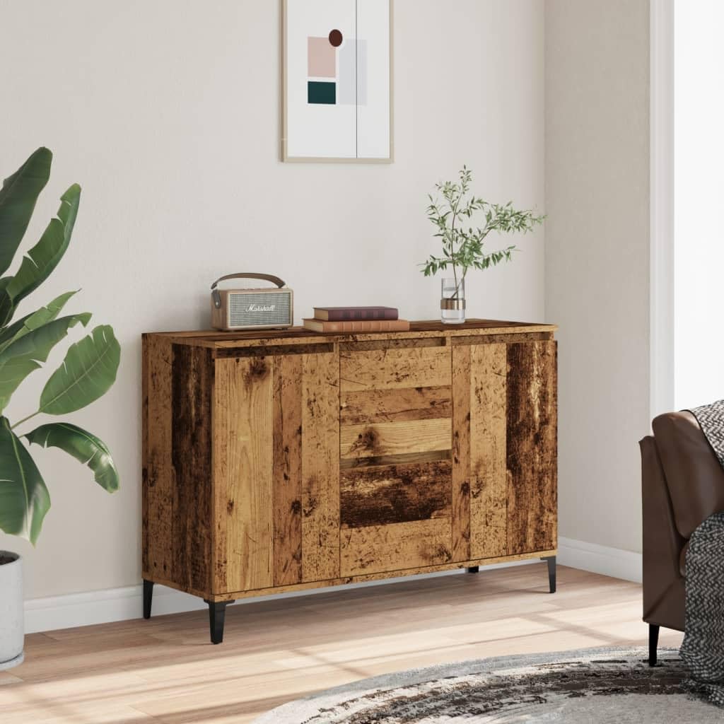 Generico Credenza Legno Antico 102x35x70 cm in Legno Multistrato,Buffet e credenze