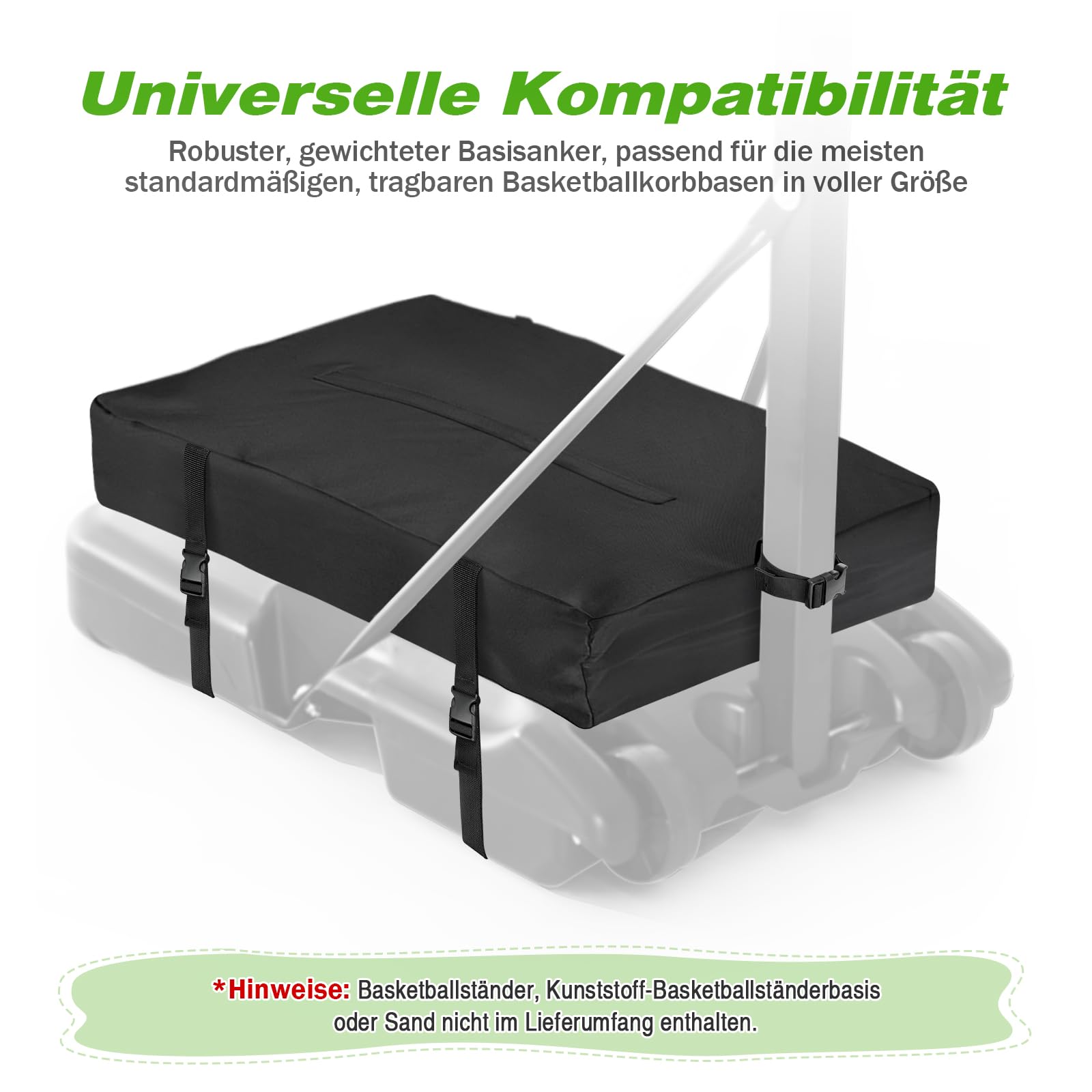 Basketballkorb Sandsack Abdeckung, 600D Wasserdicht Sandsäcke Organisator
