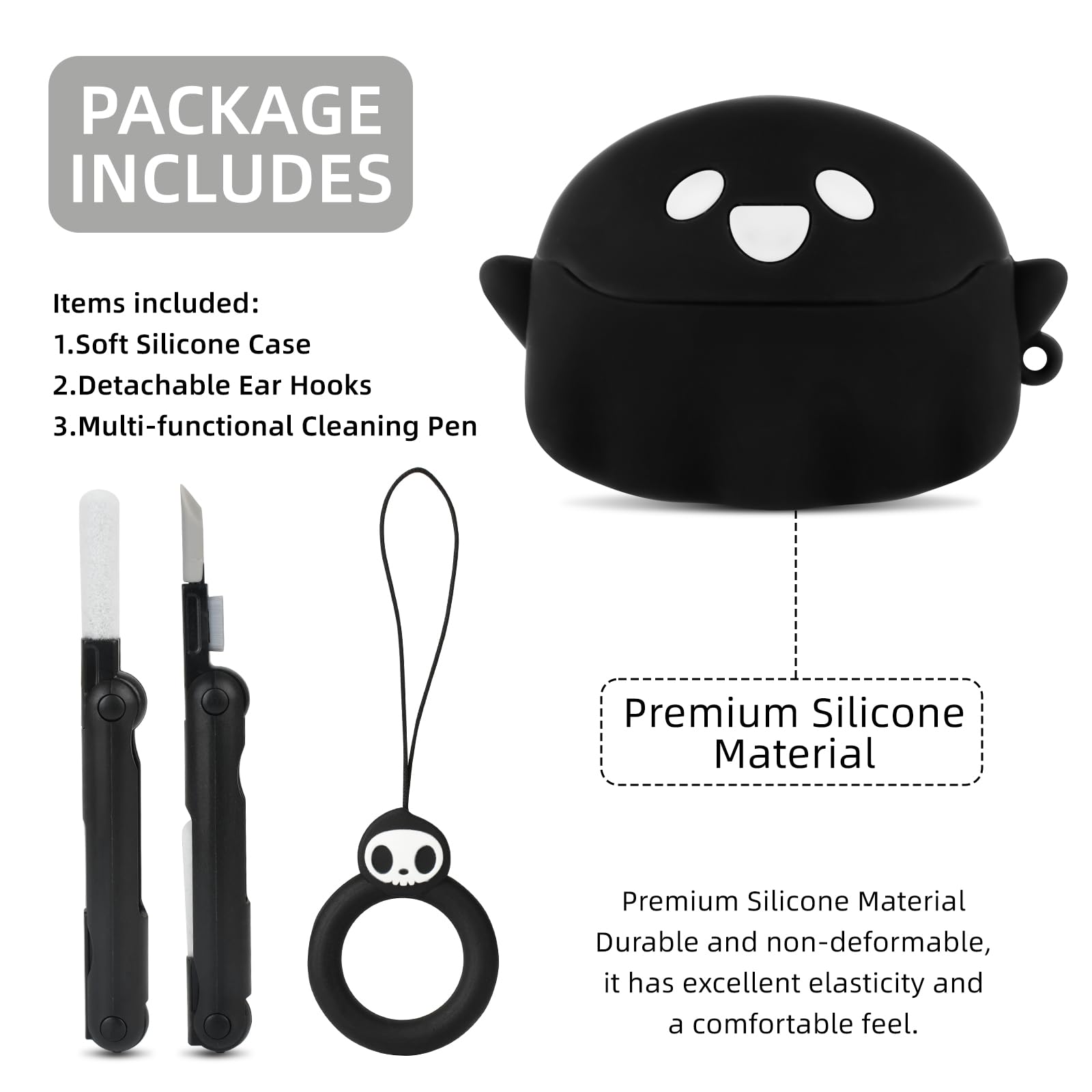 AirPods Pro Ghostデザイン Amazon.com: Compatible with AirPods Pro/Pro 2nd Generation Case