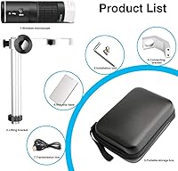 Vista 8 de Microscopio digital WiFi para iPhone, teléfono Android, Mac, Windows, HD 1080P/720P, grabación de video 50-1000X, microscopio portátil inalámbrico
