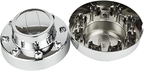 Miniatura 5 de Repuesto para tapa de cubo central de rueda cromada 2011-2018 Ram 3500 2 piezas trasera de 1 tonelada doble DRW aleación rueda
