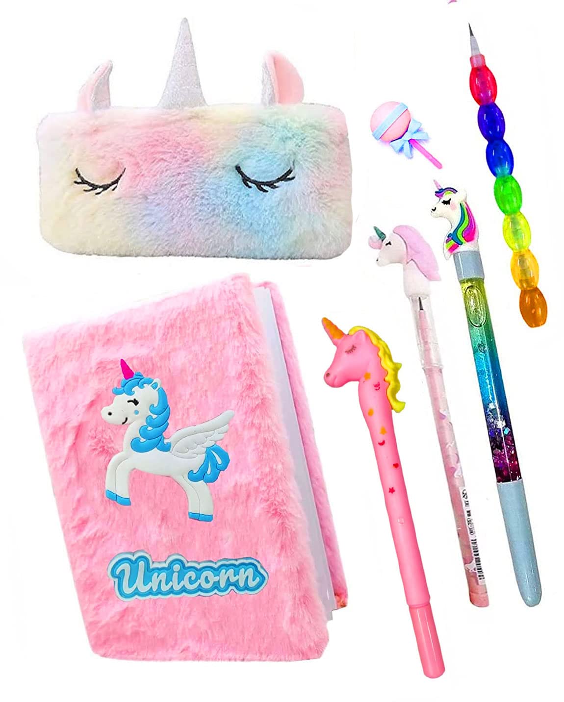 See full amazon price history chart for KOBBET® 7 Piece Unicorn Stationery Set for Girls, a6 Size Unicorn Diary Notebook for Girls with Fur Pencil Box, Pencil Pouch, Unicorn Pen, Unicorn Pencil, Designer Eraser unicorn theme return gift KOBBET® 7 Piece Unicorn Stationery Set for Girls, a6 Size Unicorn Diary Notebook for Girls with Fur Pencil Box, Pencil Pouch, Unicorn Pen, Unicorn Pencil, Designer Eraser unicorn theme return gift (B0B82TCMMK) Amazon Price History, Amazon Price Tracker