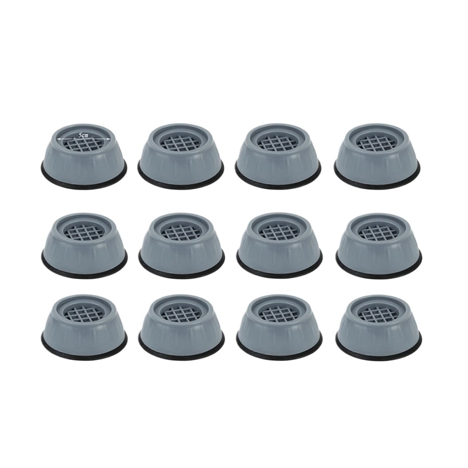 Almohadillas Antivibración For Lavadora, Almohadilla Antideslizante For Pies Y Muebles, Soporte Universal For Refrigerador, Soporte For Amortiguadores(12pcs)