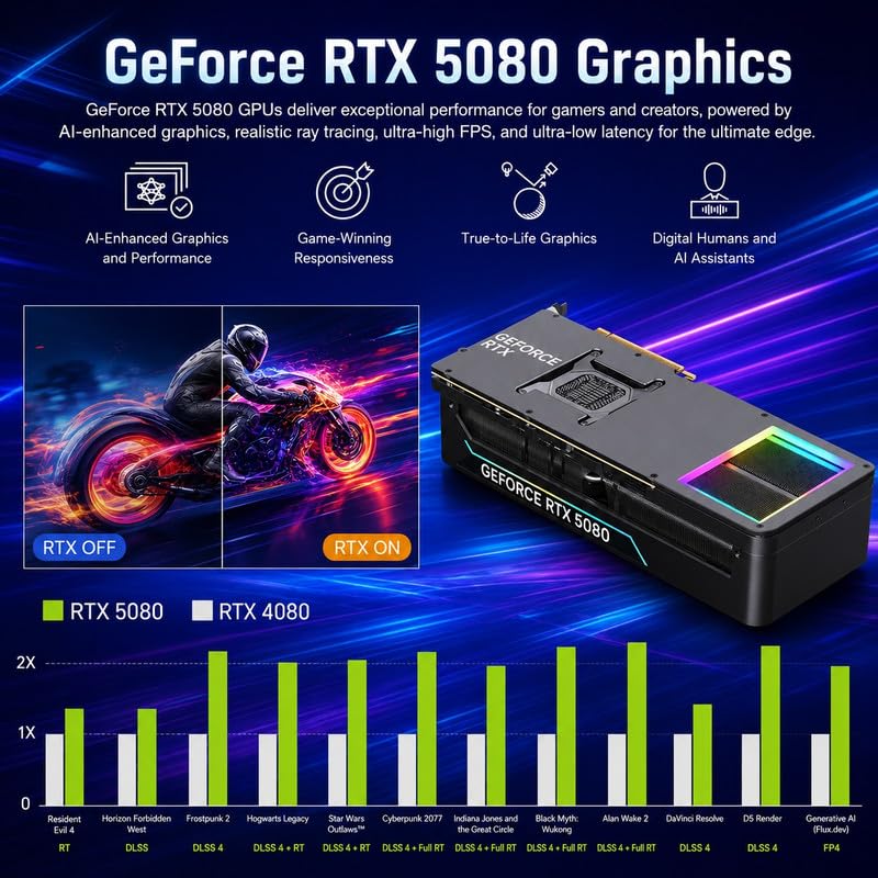 Image of Lenovo Legion Tower 7i Gen 10 Gaming Desktop PC, RTX 5080 16GB GDDR7, Intel Core Ultra 9 285K, 64GB DDR5 5600MT /s, 2TB SSD, Legion Coldfront Cooling, Windows 11 Pro, KB & Mouse