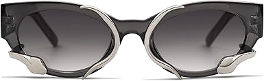 Trendy Sunglasses for Women Men Vintage Narrow Cateye Metal Snake Sunnie Y2k Accessories AP3621