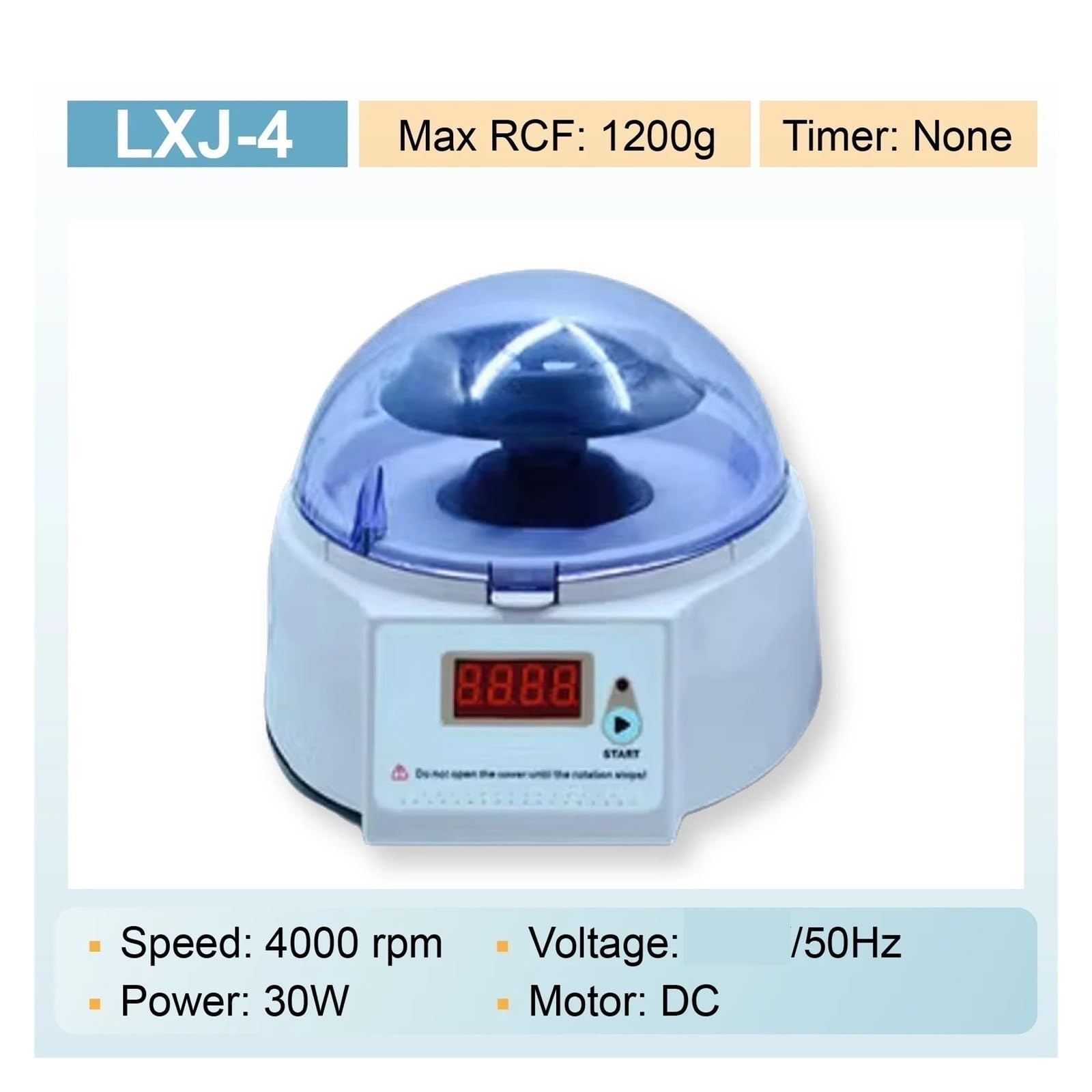 Wirówka stołowa, LXJ Mini Centrifuge Przenośna, Wolnoobrotowa Wirówka Laboratoryjna 4000–8000 Obr./min, Odpowiednia Do Probówek Z Krwią PRP | LXJ-4