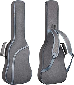 Nylon Electric Guitar Bag Padded Electric Guitar Gig Bag Case 0.35in Padding Dual Adjustable Shoulder Strap Electric Guitar Case, Multicolour