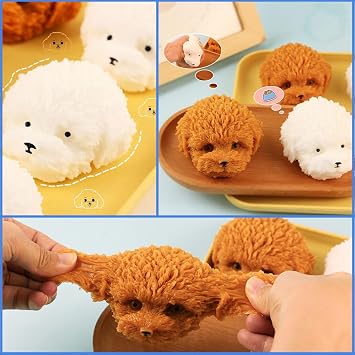 2 Pack Taba Toys for Kids, Taba Dog Quiet Fidget Toys, Kawaii Stress Relief Sensory Toys Gifts for Kids Teenage