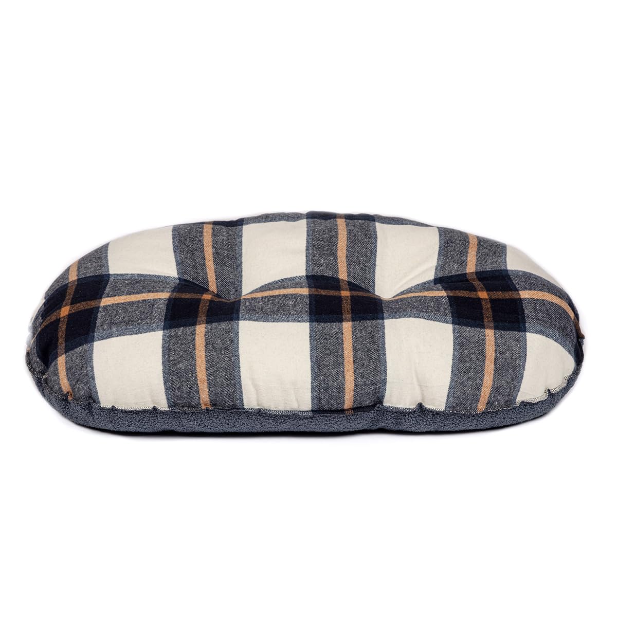Danish Design Navy Bowmore Brushed Check Design Dog/Puppy Quilted Mattress Large 33in