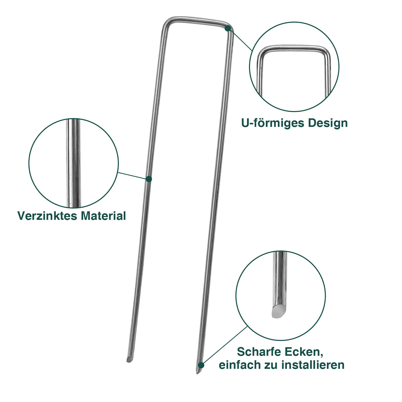 Ancoraggio A Terra Chiodi A Terra Per Tessuto Non Tessuto Da - Foto 3