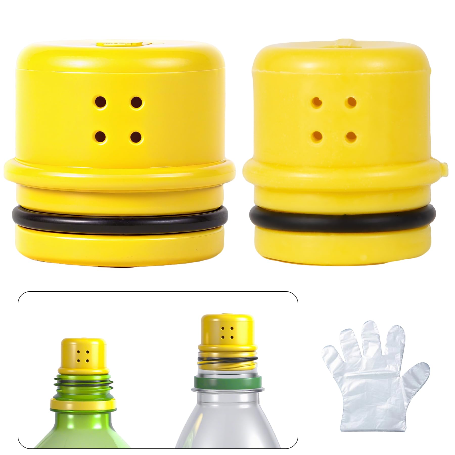 Ultraleichtes tragbares Bidet - Kompaktes Shattaf für Reisen, Camping, Wandern 360° Sprühdüsen Universal Flaschenadapter (passt auf jede Plastikflasche) Ideal für Postpartum, Menstruation