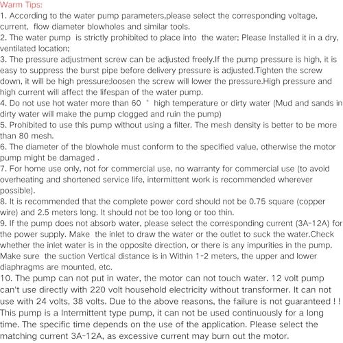 KSTE Pumpe Selbstansaugend 12V, Pumpe DC 12V, Hochdruck Selbstansaugende Wasserpumpe for Autowaschanlagen, Wohnhaus, Reinigung, Gartenbewässerung oder Sprühen