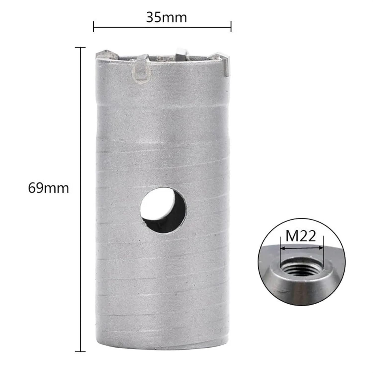 Wall Hole Saw Drill Bit Concrete Hole Saw Hole Cutter Concrete Cement Stone Drilling Tool 30-100mm 1Pcs(35mm) MOICEYHF