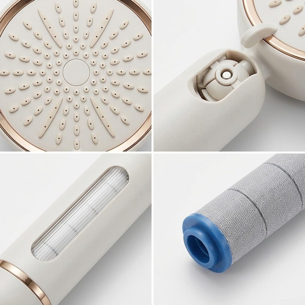 para ducha de Mano Ahorro Agua para filtro Anti-Cal para ducha(Gray)