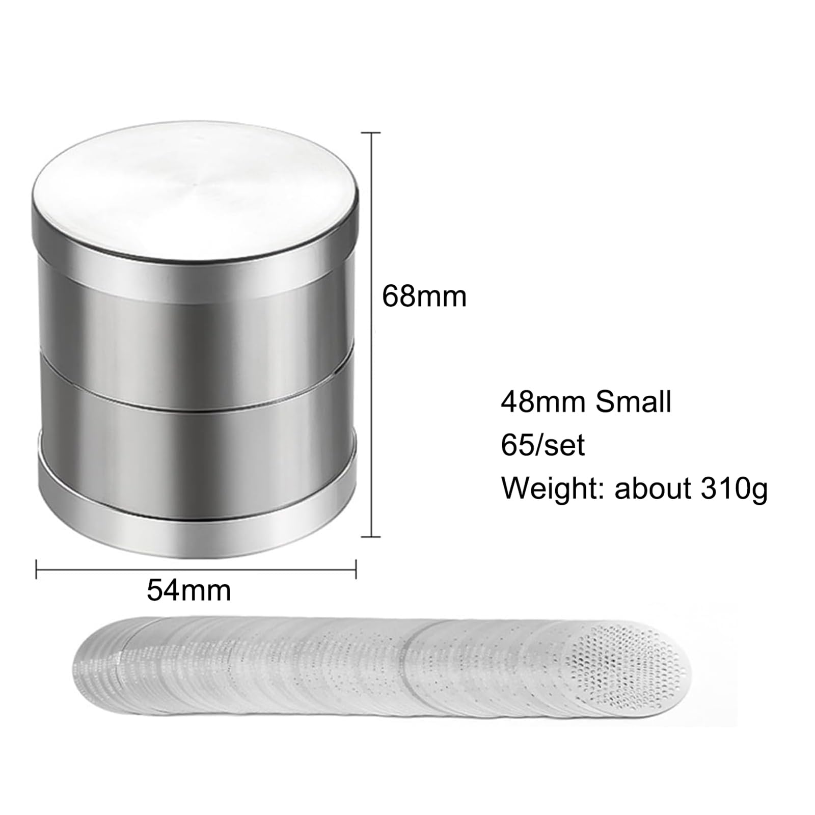 Juego De Tamices para Clasificar Diamantes, Tamiz De Precisión De Acero Inoxidable para Clasificar Diamantes Y Perlas En Joyerías,48mm Small