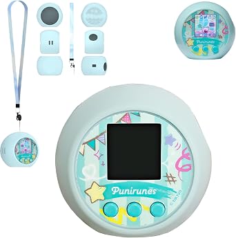 Case for Punirunes Interactive Digital Toy,Soft Skin Silicone Case ,Anti-Scratch,Full Protective Case for Punirunes Interactive Digital Toy-Blue