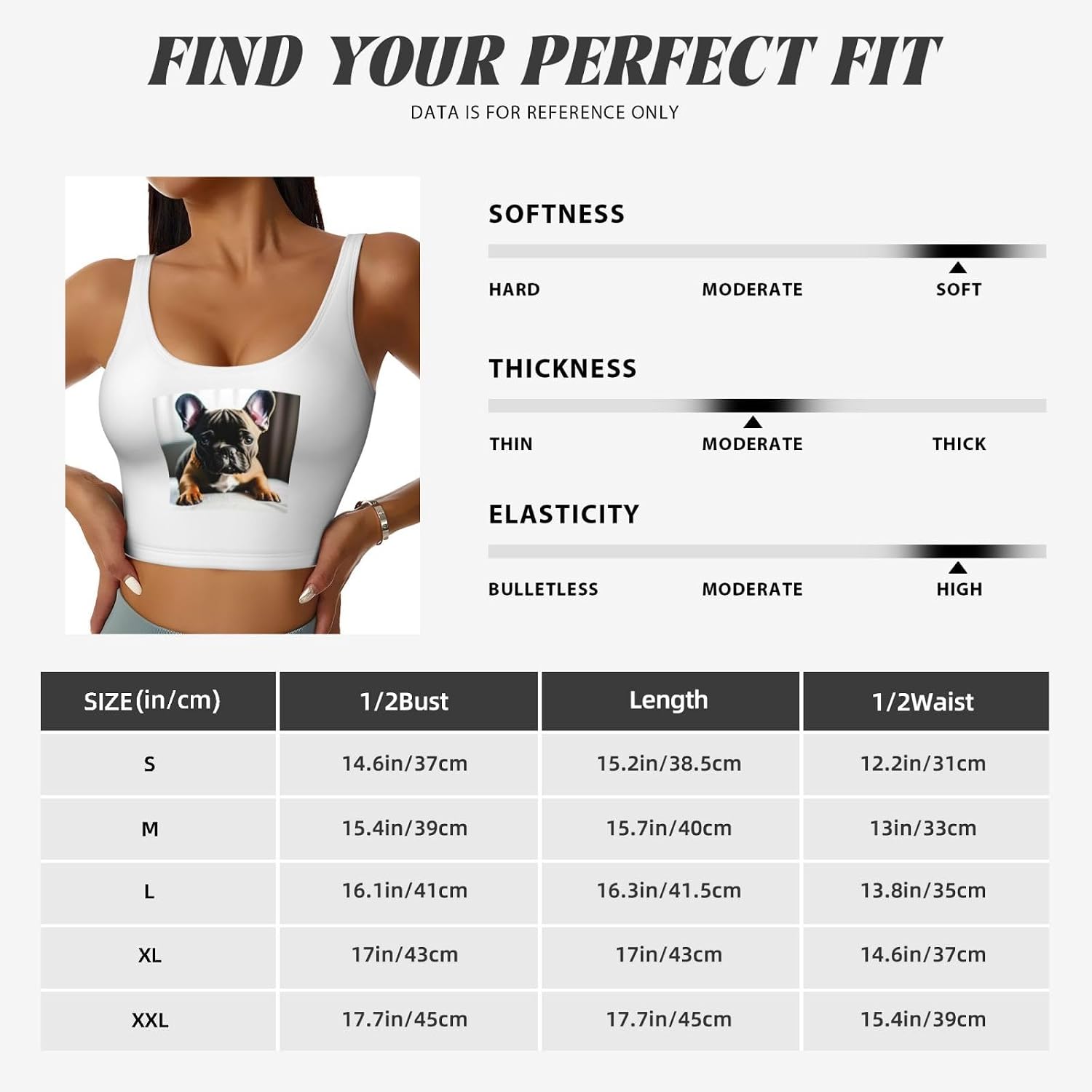 French Bulldog Print Women's Sports Vest Breathable for Yoga Running Gym Athletic Casual Sleeveless Top