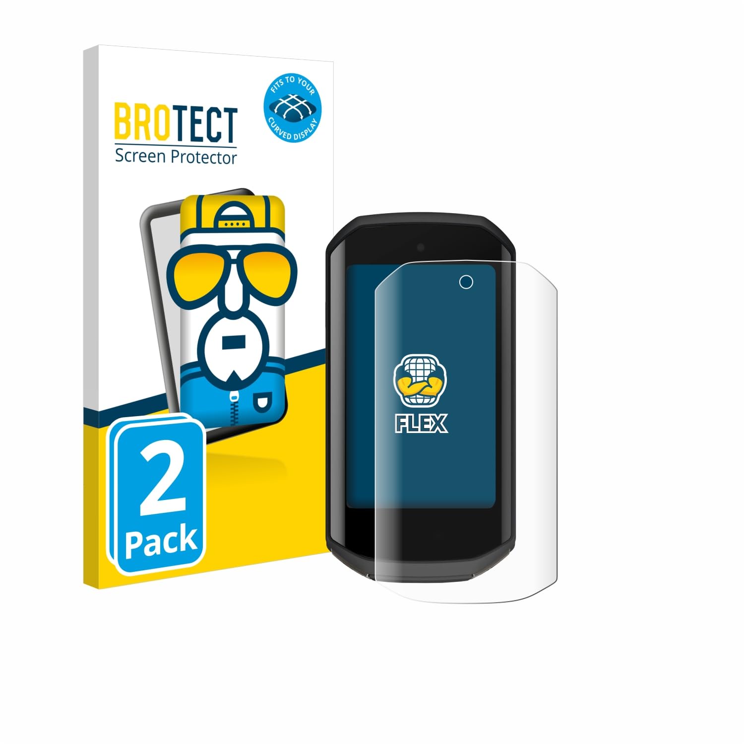 brotect 3D Curved Screen Protector Compatible with Garmin Edge 1050 (2 Pack) - Full Screen Coverage